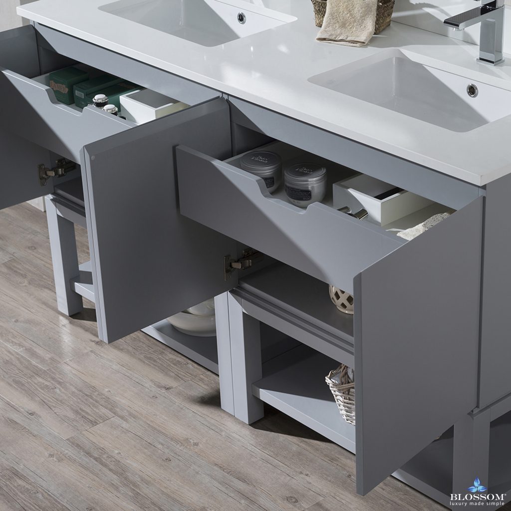 Monaco 60 Inch Free-Standing Vanity