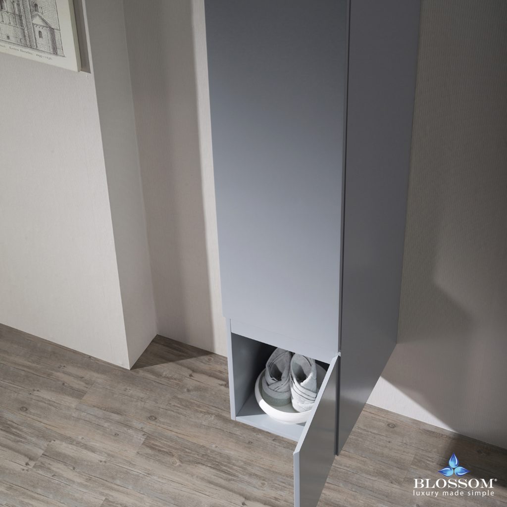 Monaco 15 Inch Wall Hung Linen Cabinet