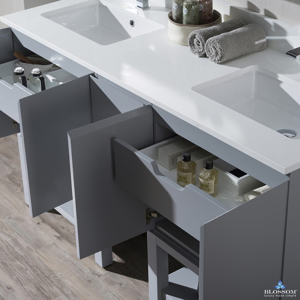 Monaco 60 Inch Wall Hungs Vanity