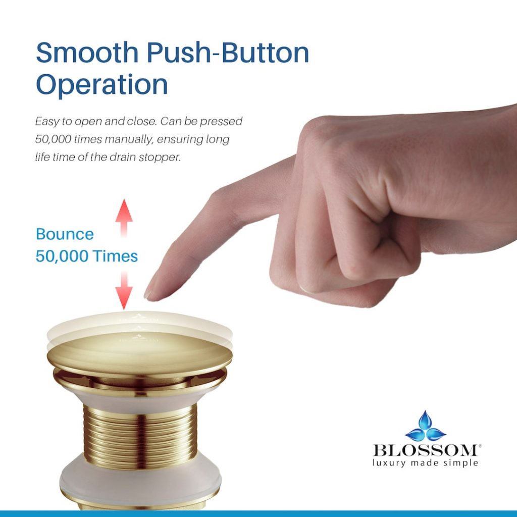 1-1/4″ Brass Pop up with NO Overflow – BA02 002