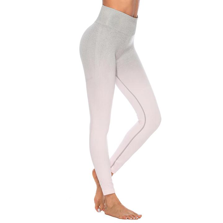 Astoria Seamless Ombre Legging - Light Pink/Grey