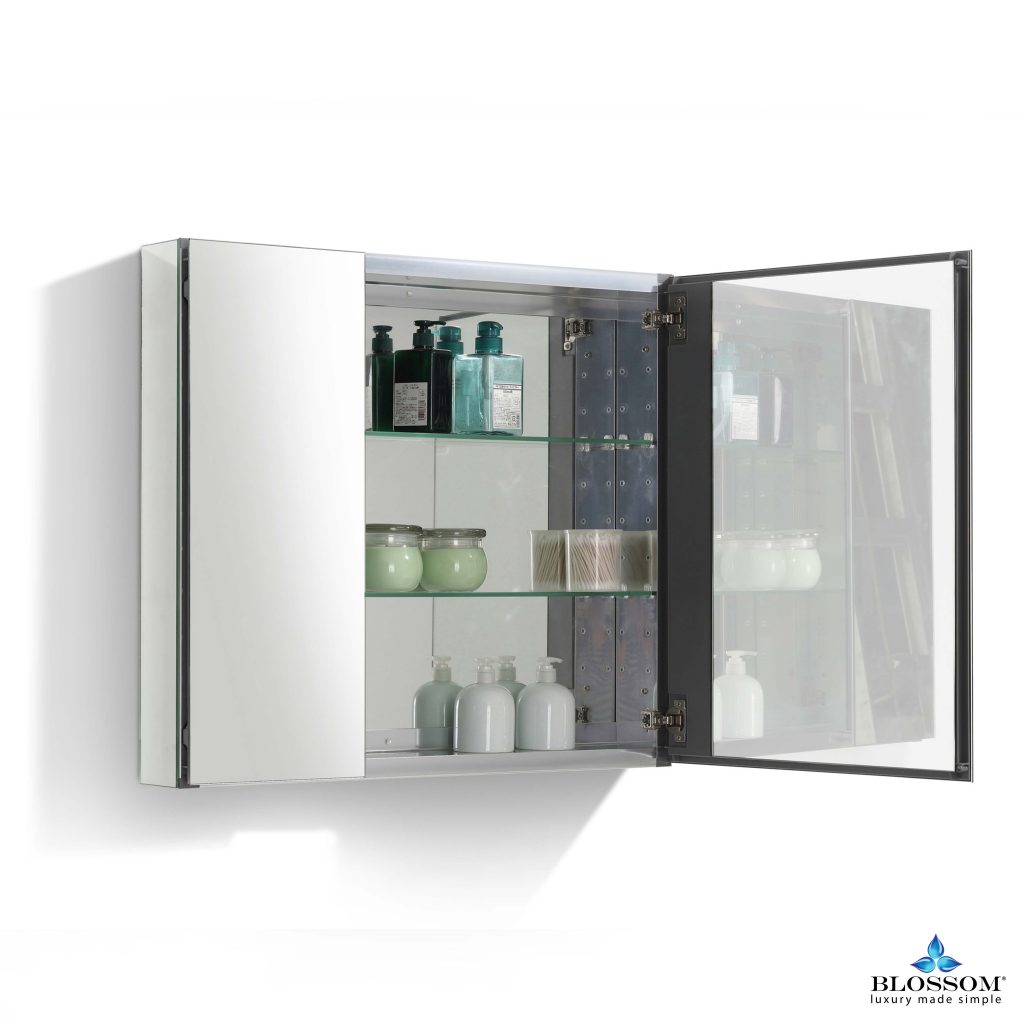 30″ Aluminum Medicine Cabinet with Mirror – MC7 3026