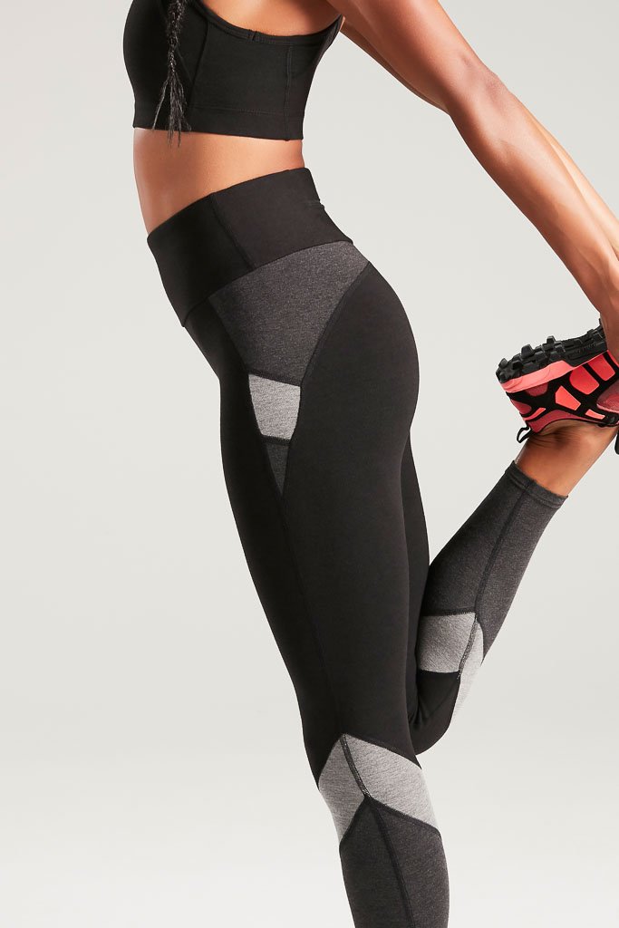 High Waist Panelled Enduro Bamboo Leggings