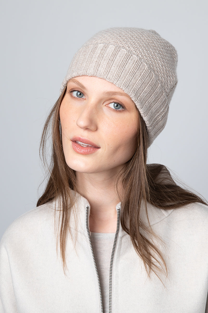 Kinross Cashmere Textured Hat