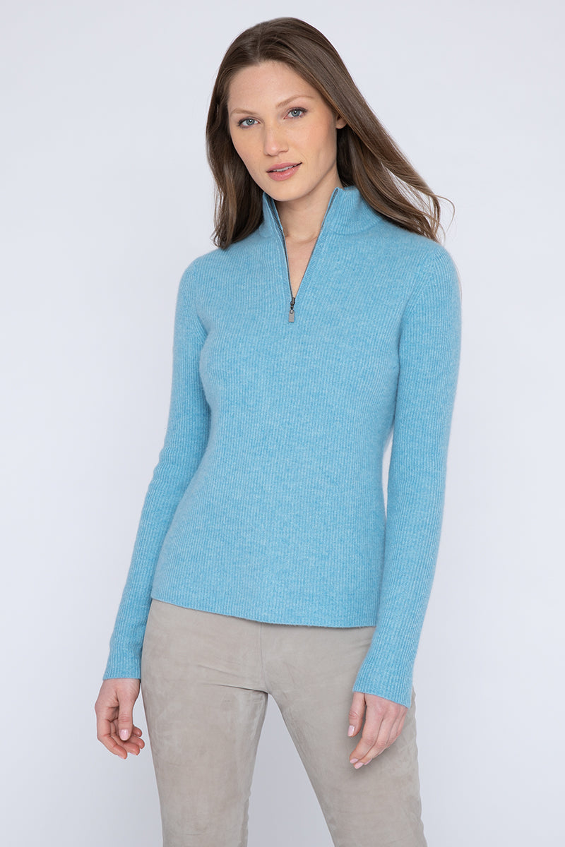 Kinross Rib Zip Mock