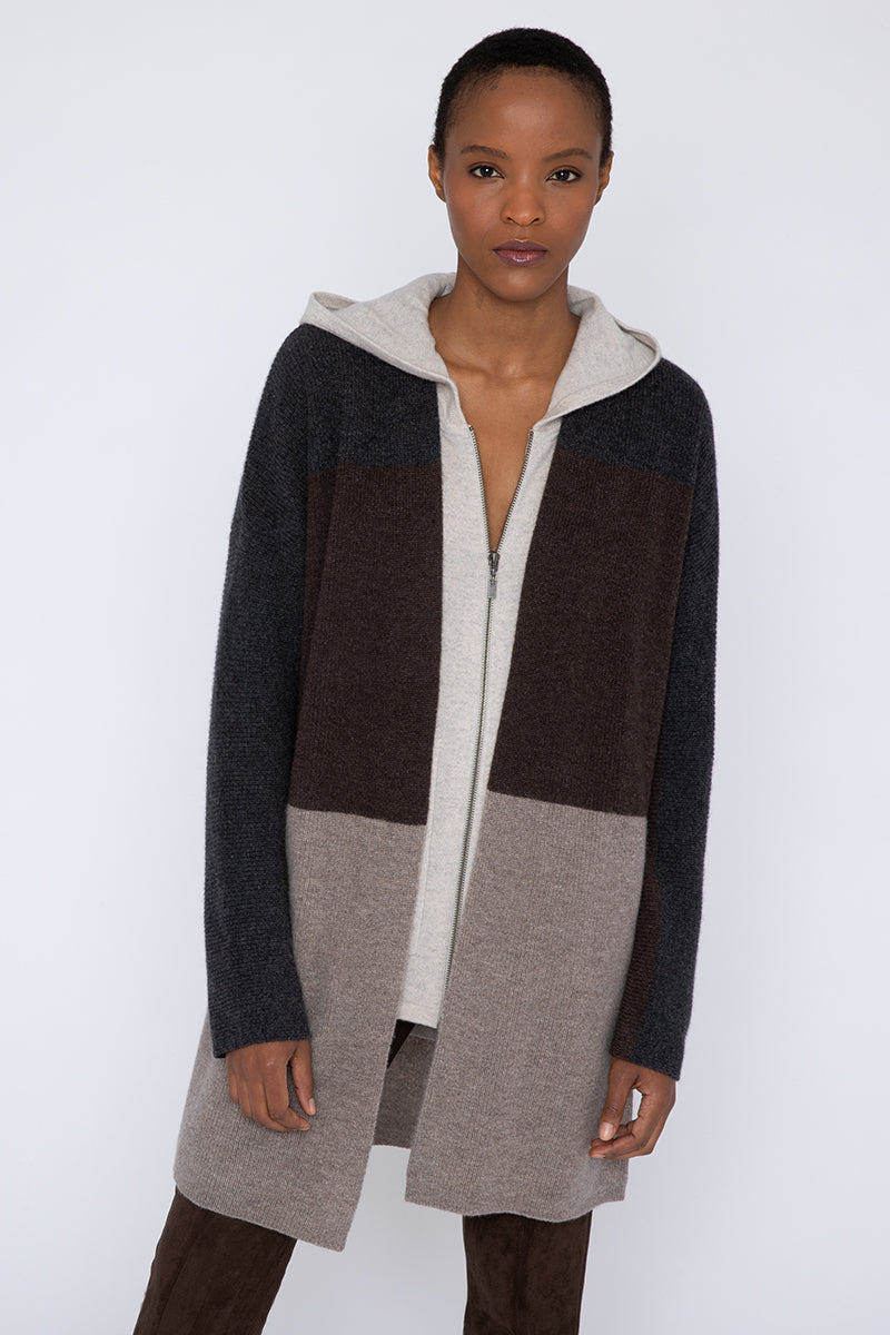 Kinross Colorblock Easy Cardigan