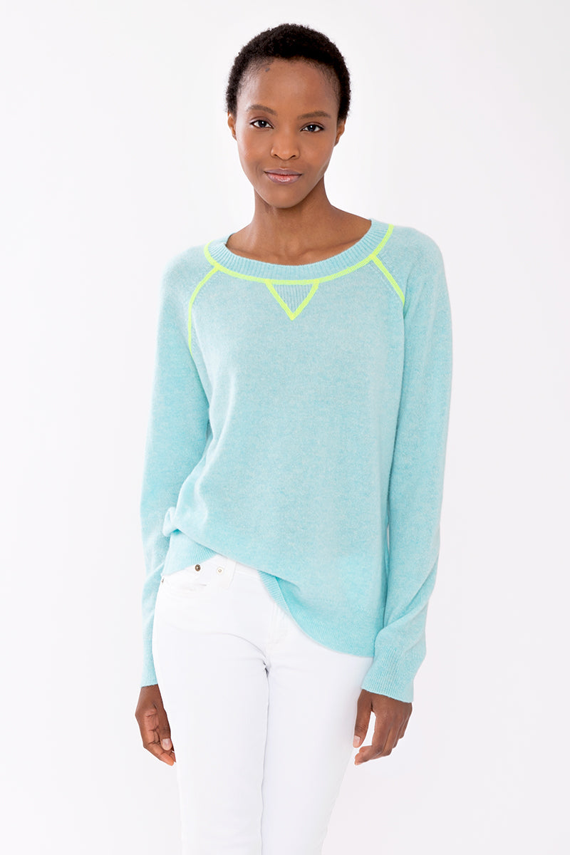 Kinross Cashmere Coverstitch Sweatshirt