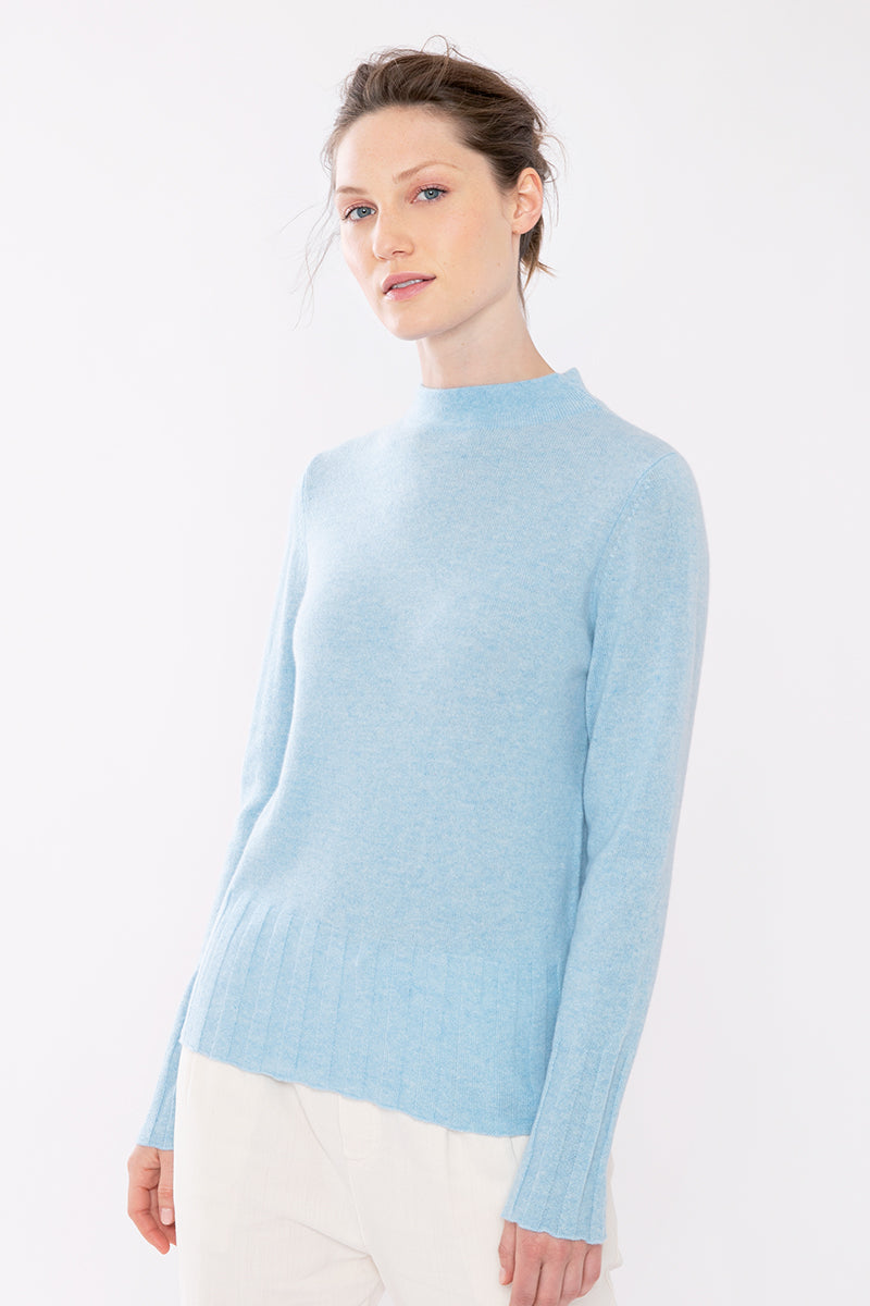 Kinross Cashmere Rib Trim Funnel