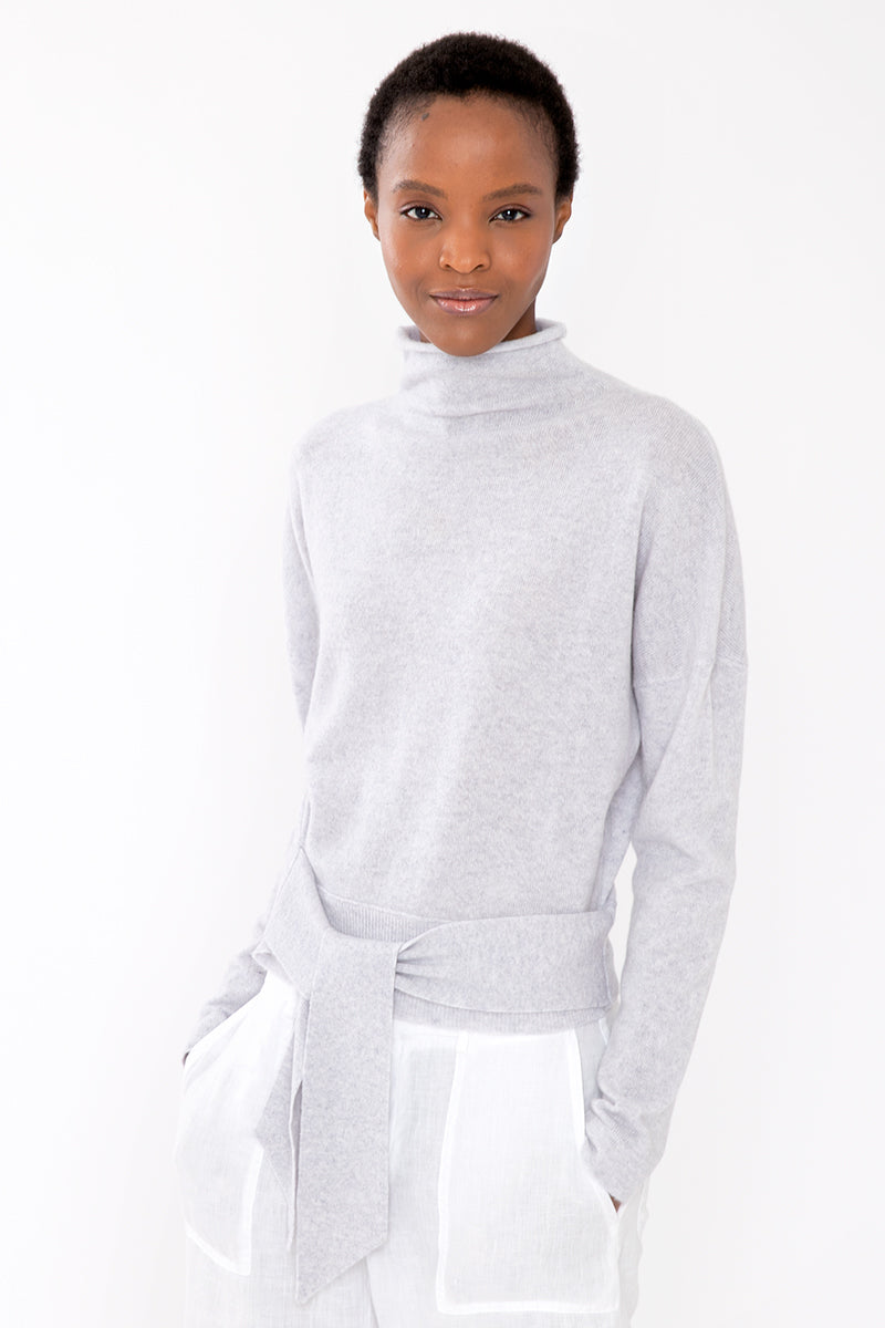 Kinross Cashmere Tie Front Pullover