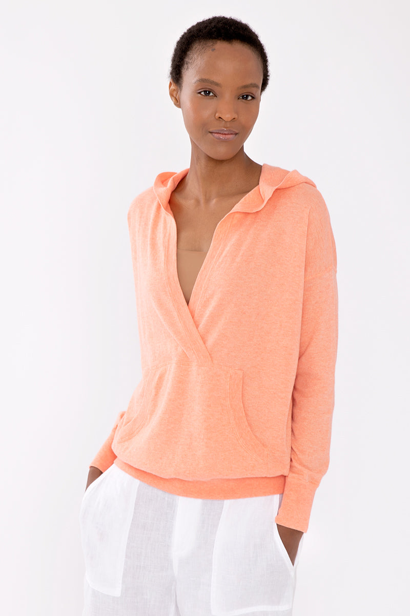 Kinross Cashmere Hooded Pullover