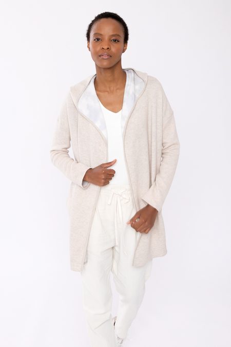 Kinross Cashmere Reversible Dream Hoodie