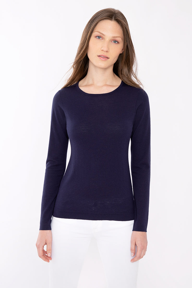 Kinross Cashmere Fitted Crew