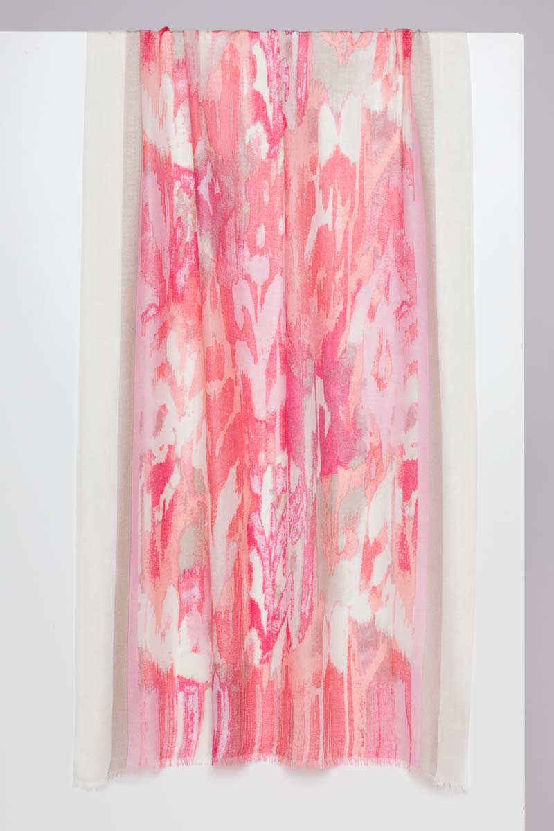 Kinross Ibiza Ikat Print Scarf