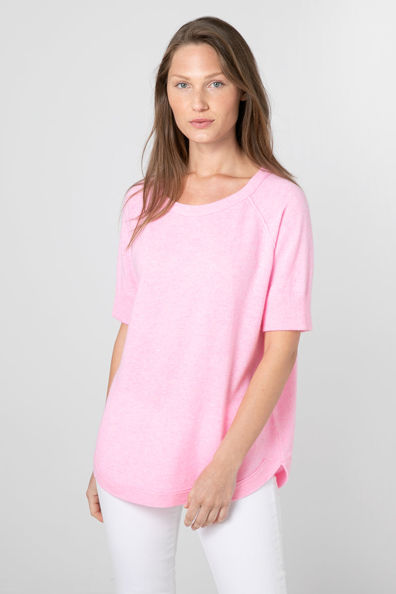 Kinross Cashmere Round Hem Sweatshirt