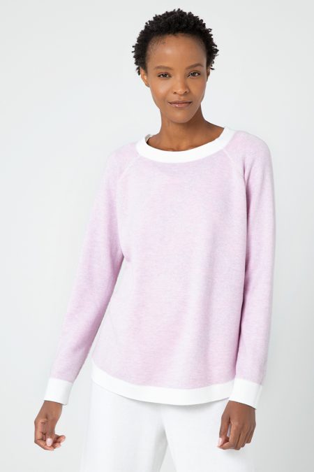 Kinross Cashmere Reversible Paros Sweatshirt