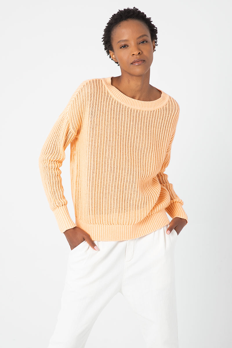 Kinross Cashmere Openwork Crew