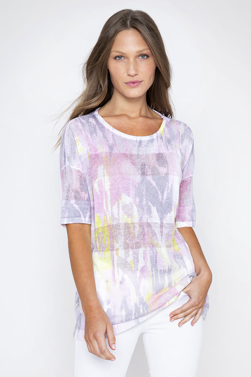 Kinross Ikat Easy Pullover