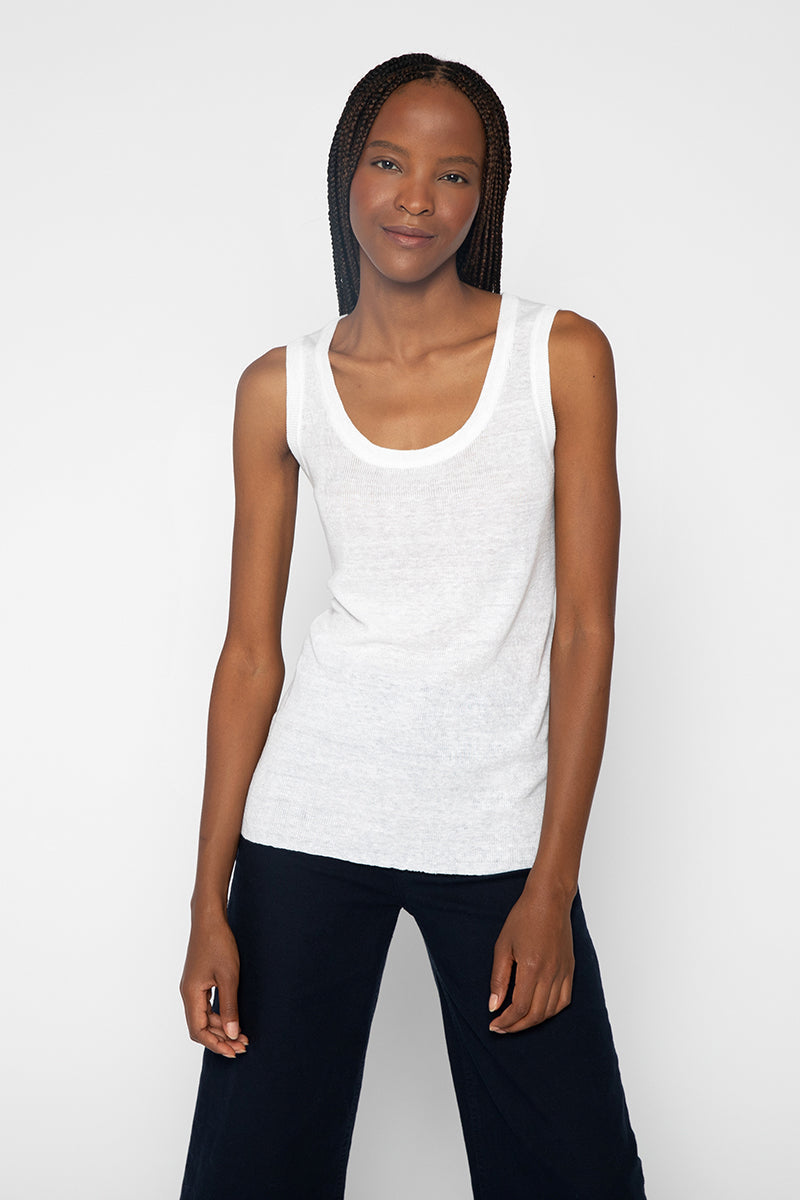 Kinross Cashmere Rib Tank