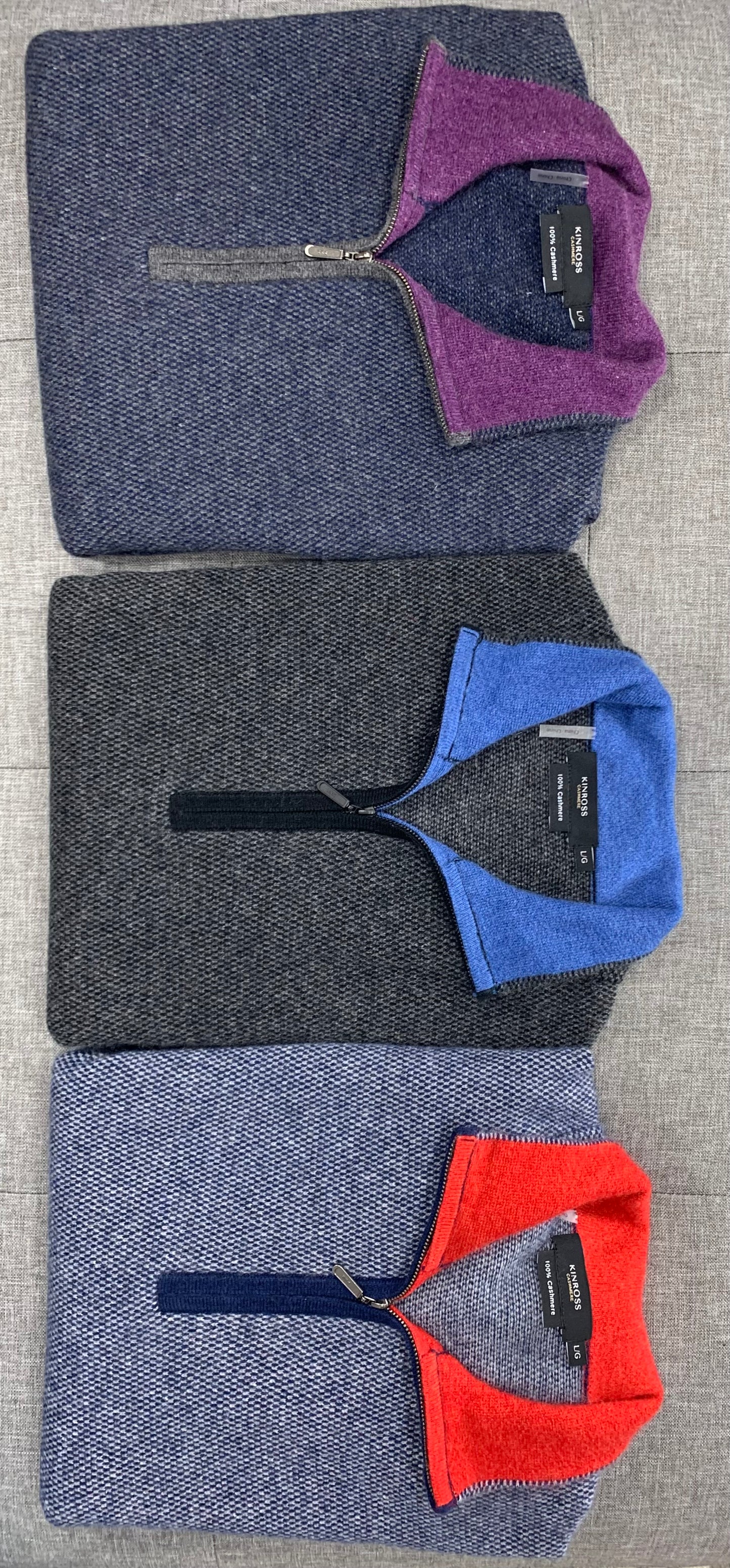 Kinross Birdseye Sport Qtr Zip Mock