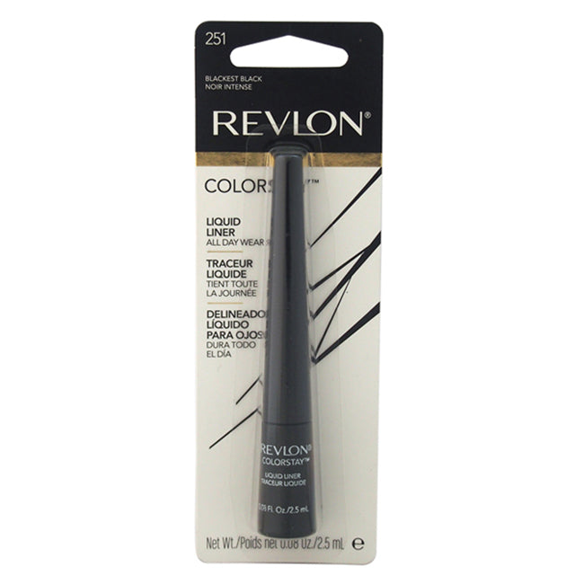 Colorstay Liquid Eyeliner #251 Blackest Black by Revlon for Unisex - 0.08 oz Eyeliner