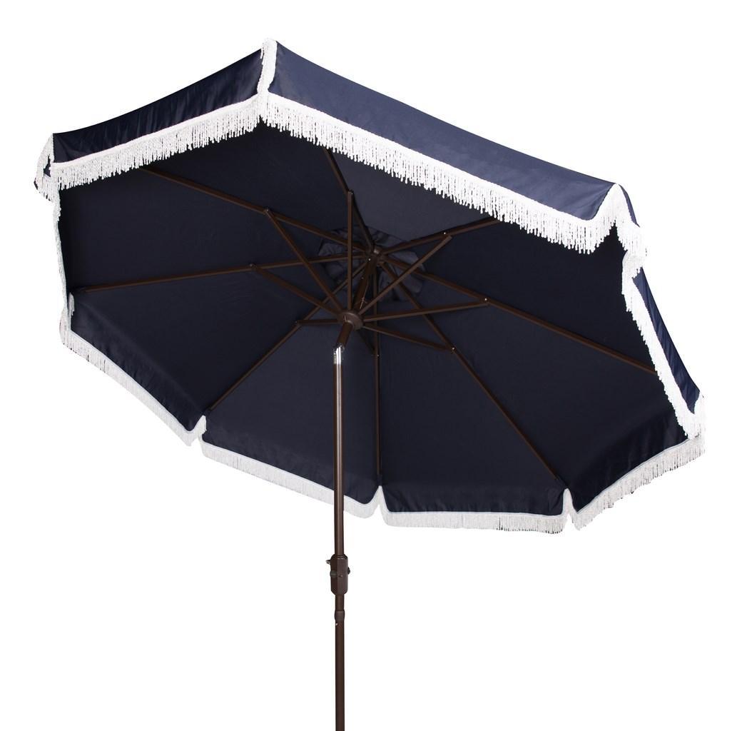 Milan Fringe 9ft Crank Outdoor Auto Tilt Umbrella