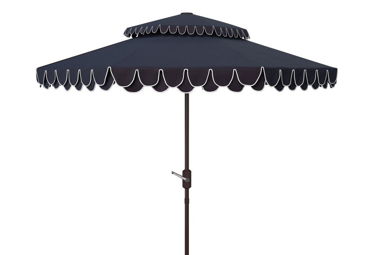 Elegant Valance 9ft Double Top Umbrella