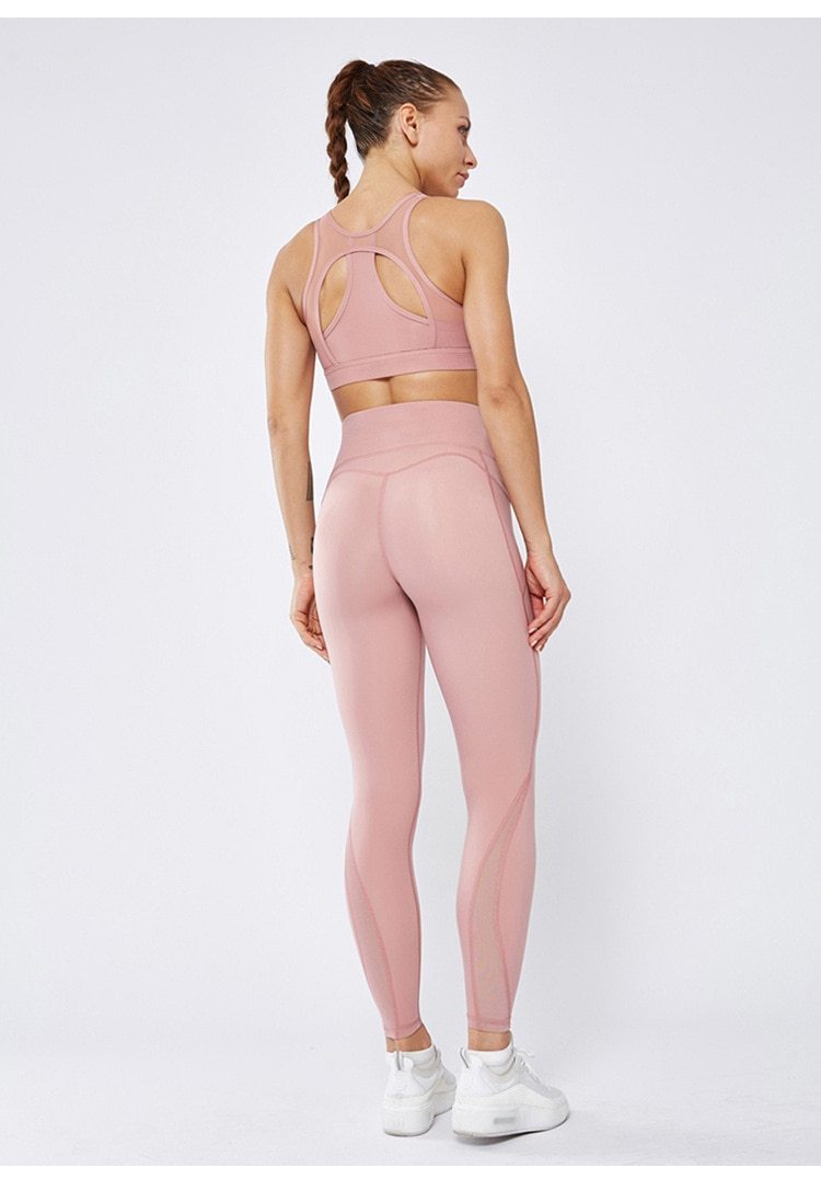 Astoria LUXE Mesh Sports Bra - Soft Pink