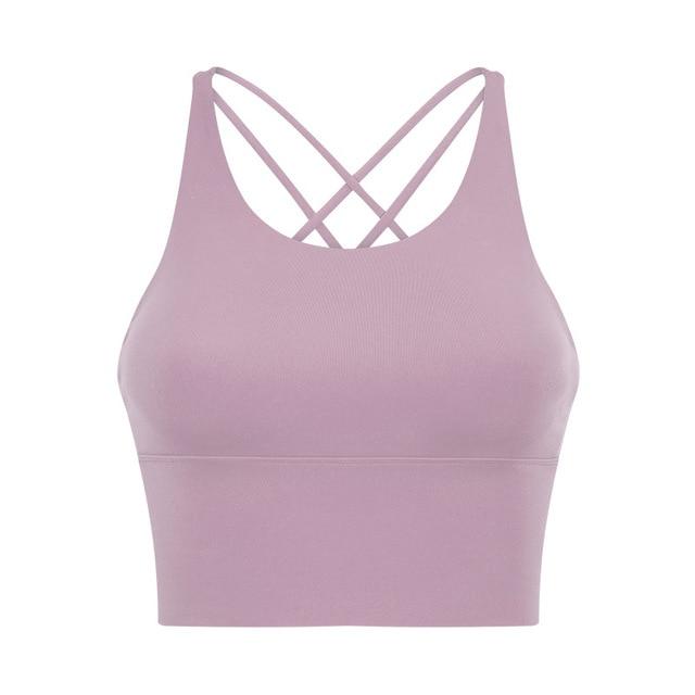 Astoria Seamless Sculpt Sports Crop - Pink Mauve