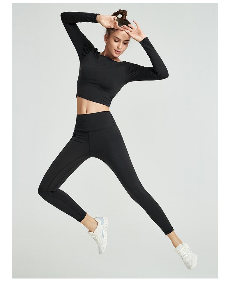 Astoria LUXE Mesh Open Back Sports Crop - Black