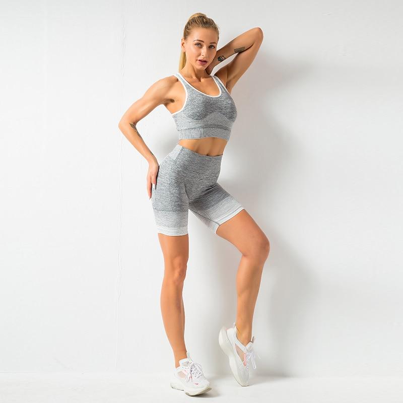 Astoria ENERGY Sports Crop - Grey/White
