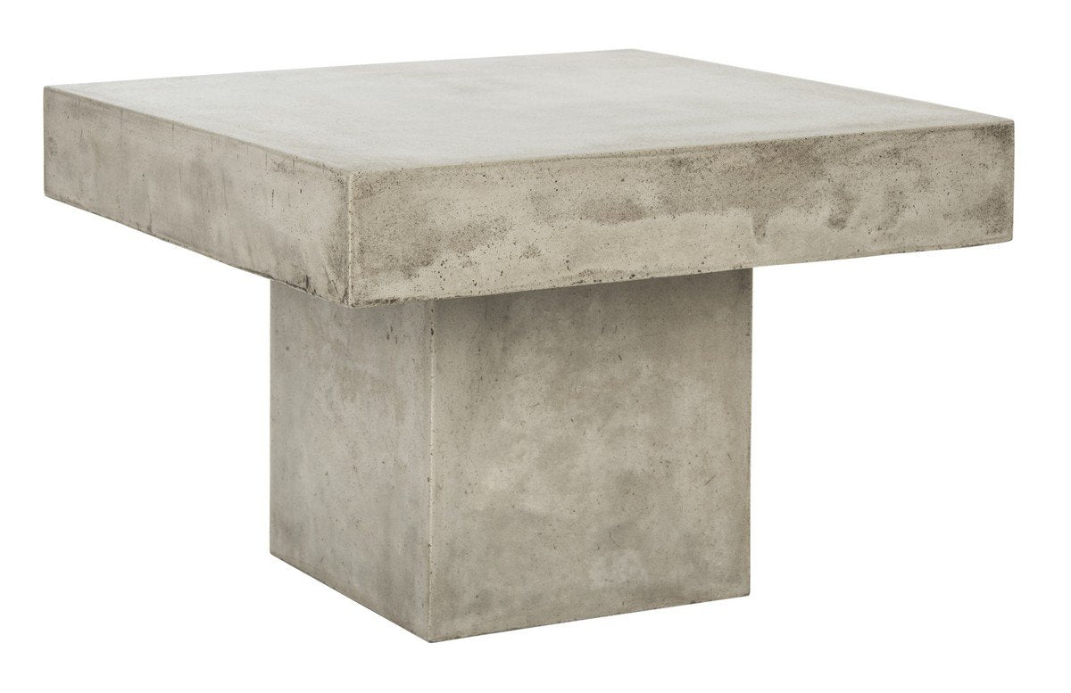 Tallen Indoor - Outdoor Modern Concrete 15.75 Inch H Coffee Table