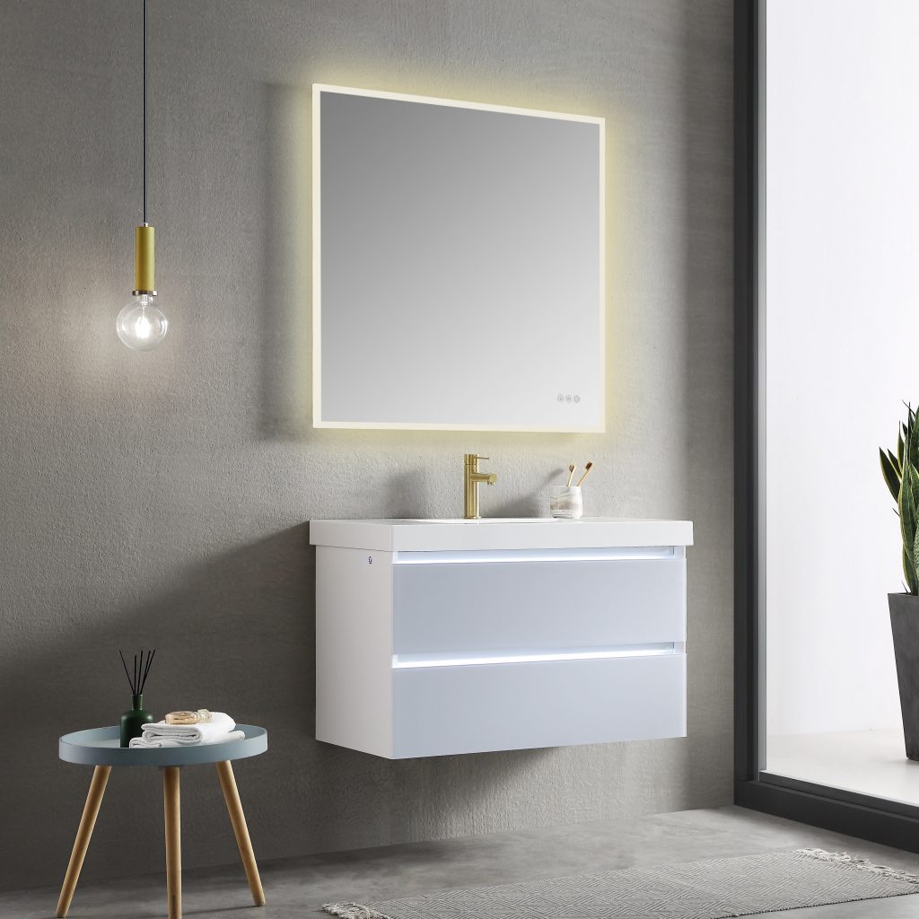 Beta 30 Inch LED Mirror Frosted Sides