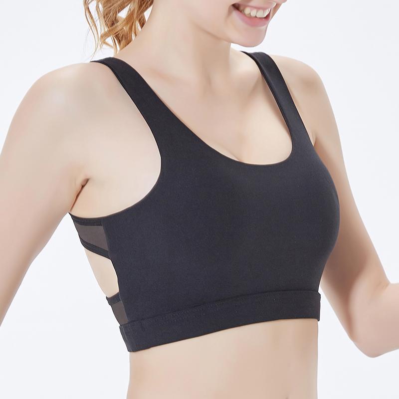 Astoria LUXE Mesh Crossed Sports Crop - Black