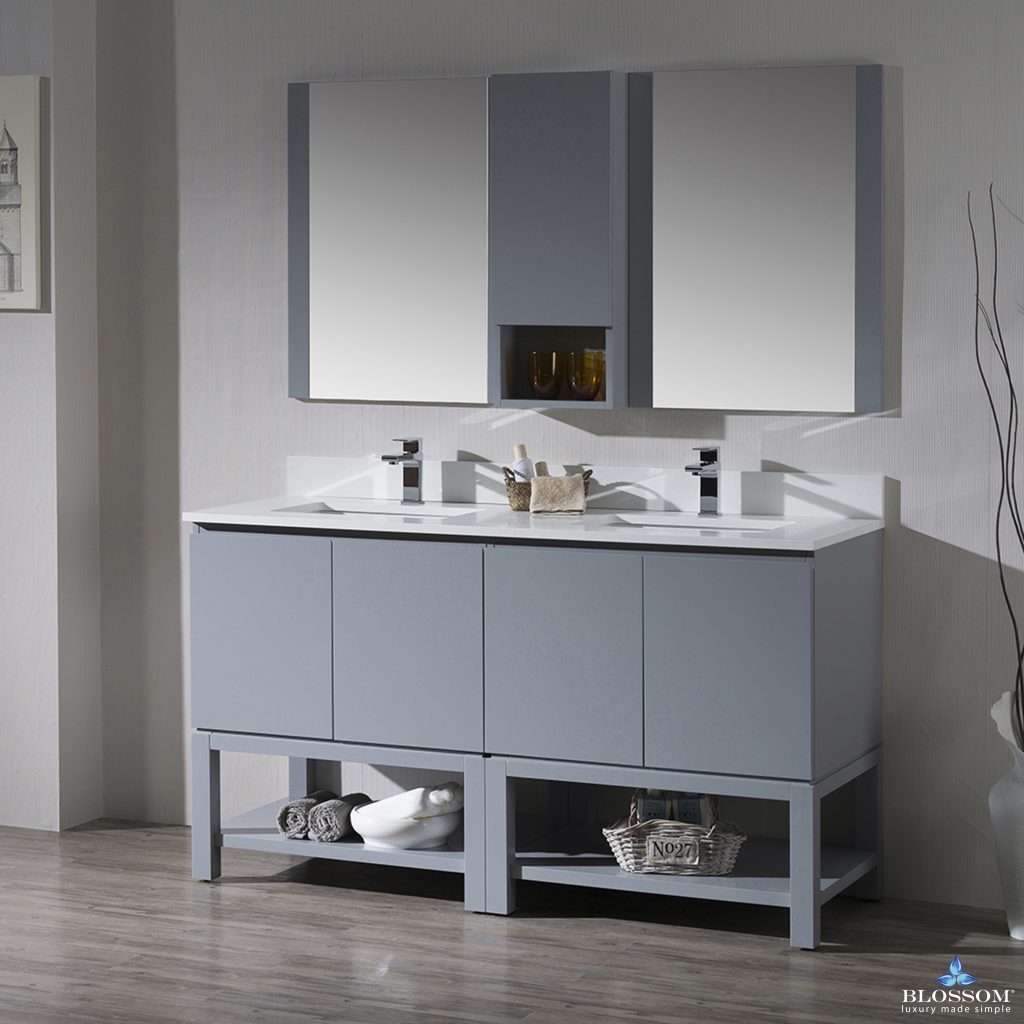 Monaco 60 Inch Free-Standing Vanity