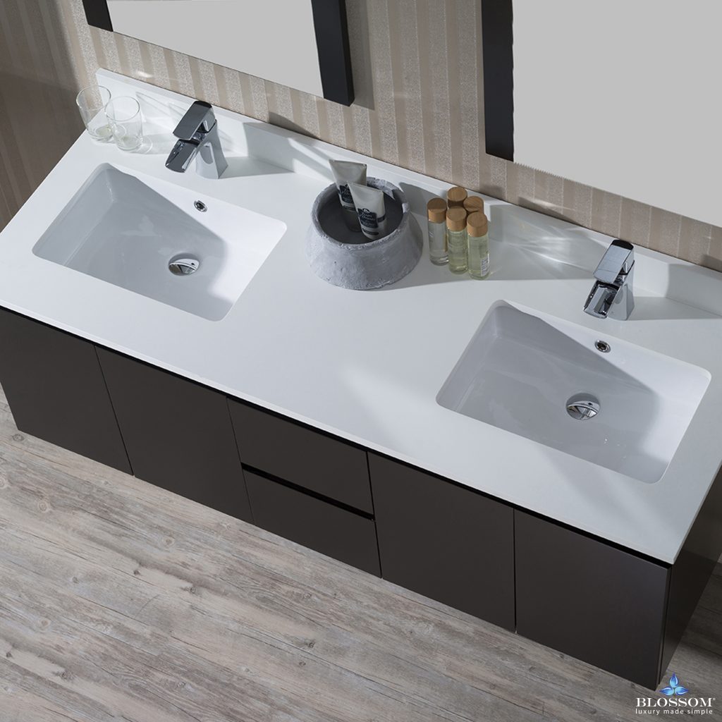 Monaco 60 Inch Wall Hungs Vanity