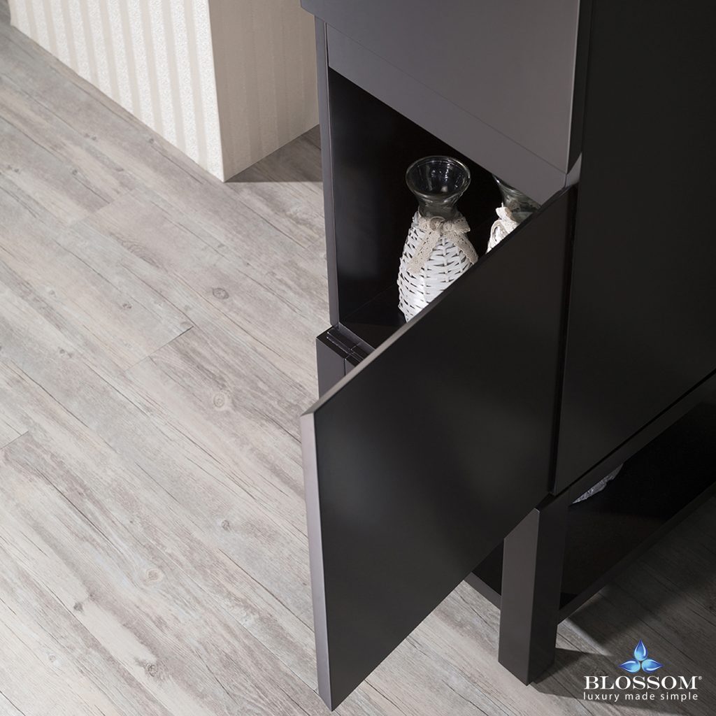 Monaco 15 Inch Linen Cabinet with Legs