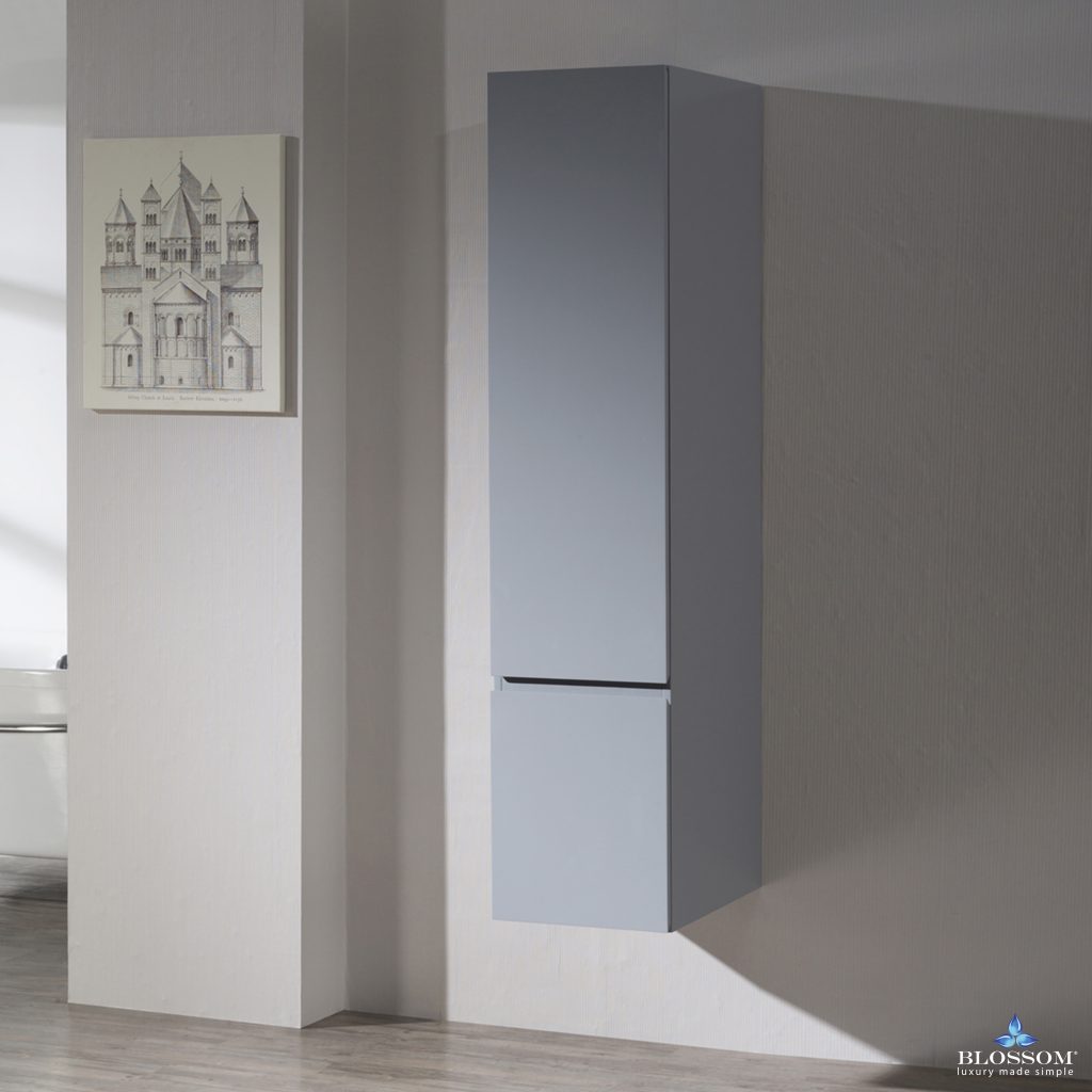 Monaco 15 Inch Wall Hung Linen Cabinet