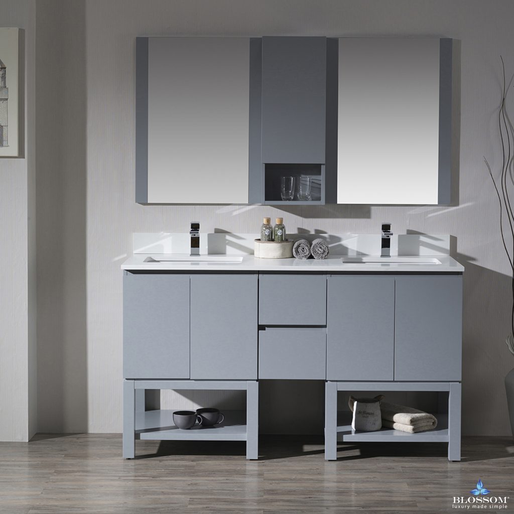 Monaco 60 Inch Wall Hungs Vanity