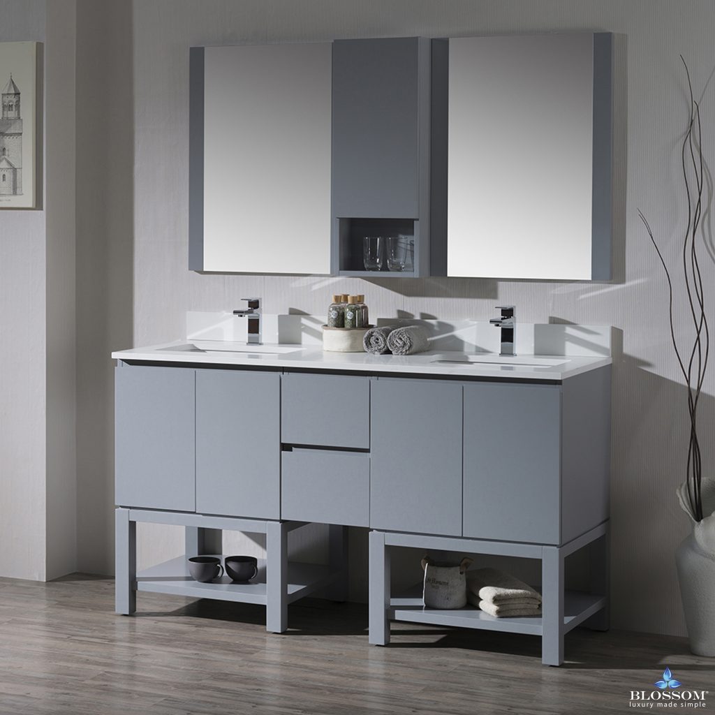Monaco 60 Inch Wall Hungs Vanity