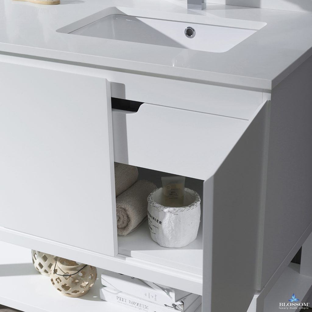 Monaco 42 Inch Vanity (Wall Hung, Chrome Legs, Wood Legs)