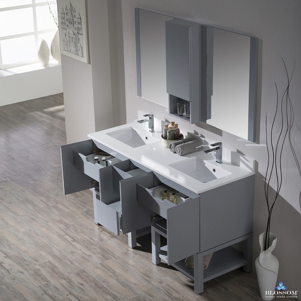 Monaco 60 Inch Wall Hungs Vanity