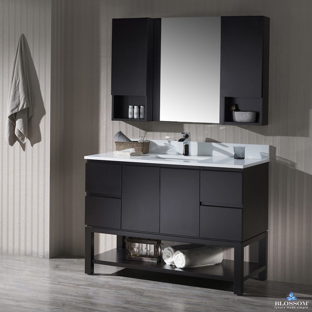 Monaco 48 Inch Vanity (Single or Double Basins)