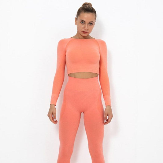 Astoria TEMPO Sleeved Crop - Bright Peach