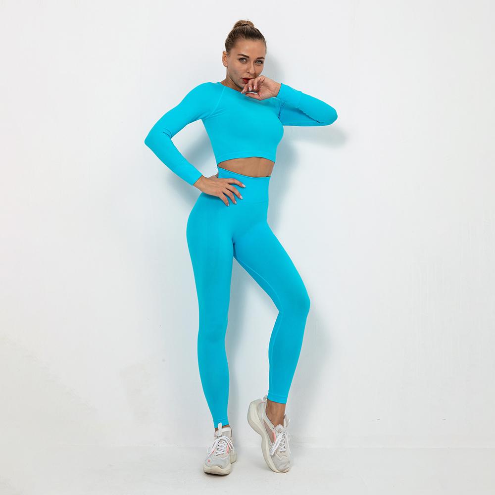 Astoria TEMPO Sleeved Crop - Sky Blue