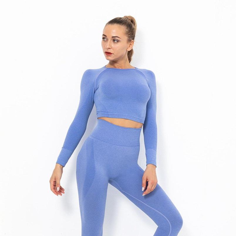 Astoria TEMPO Sleeved Crop - Olympic Blue