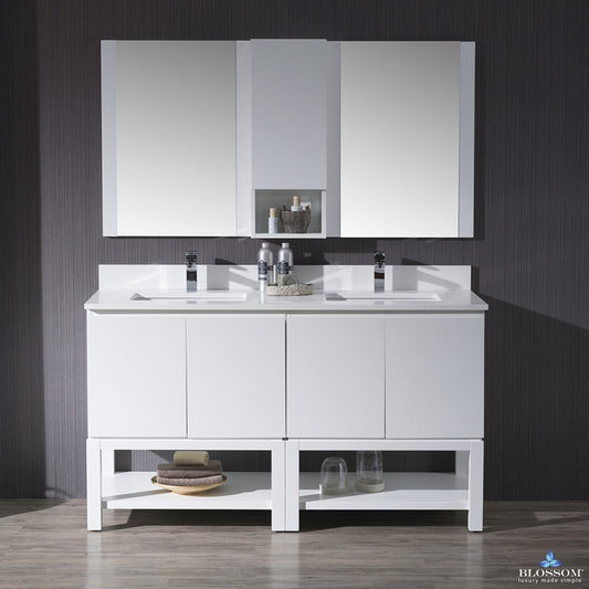 Monaco 60 Inch Free-Standing Vanity