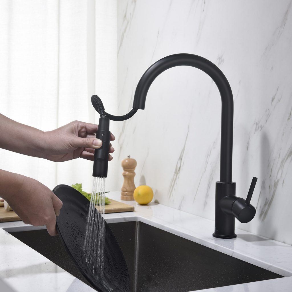 Single Handle Pull Down Kitchen Faucet – F01 206