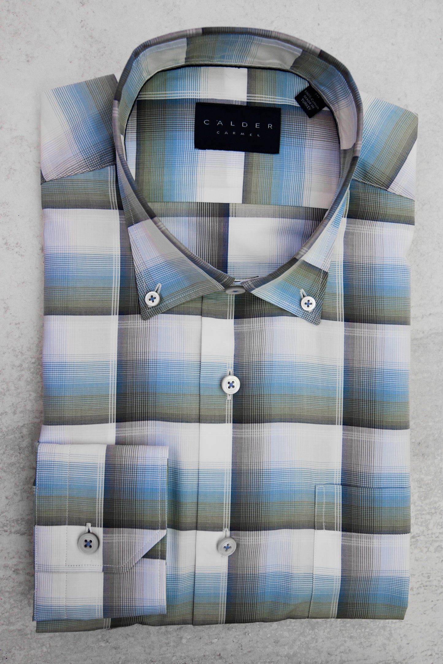 Calder Carmel Lux Super Fine Poplin Satin in Lt Olive