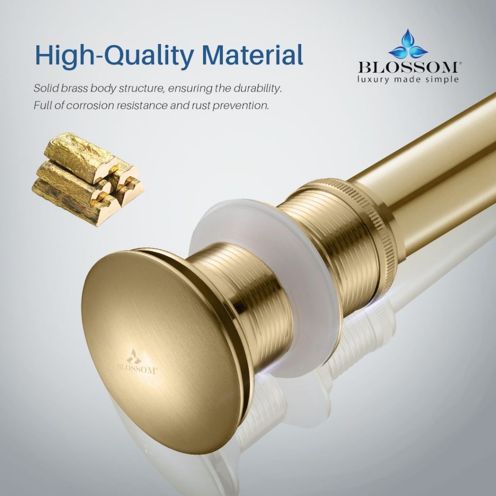 1-1/4″ Brass Pop up with NO Overflow – BA02 002