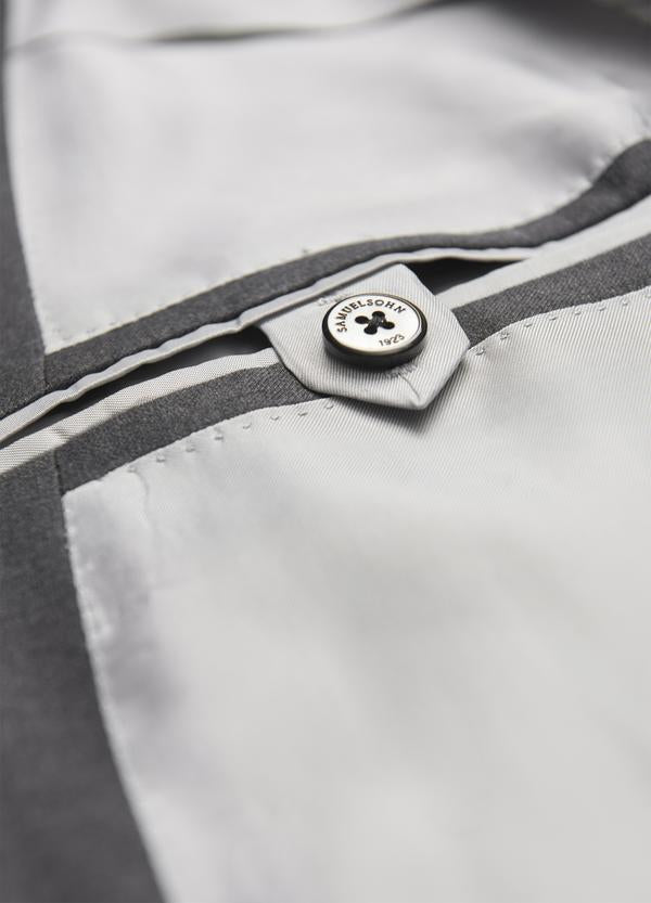 Samuelsohn Grey Ice Wool Suit - Classic Fit